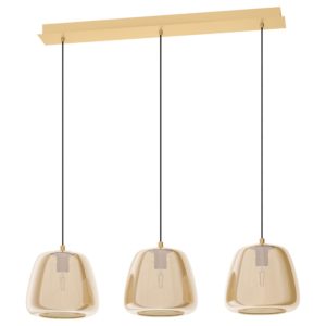 Κρεμαστό 3φωτο φωτιστικό ALBARINO Ορείχαλκος