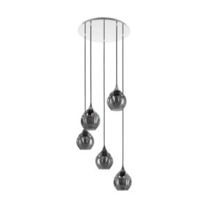 Κρεμαστό 5φωτο φωτιστικό BREGALLA Χρωμέ