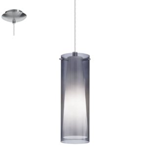 Κρεμαστό φωτιστικό PINTO NERO Νίκελ Σατινέ