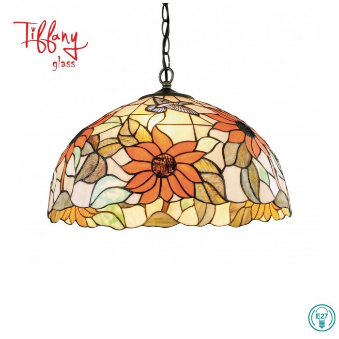 Φωτιστικό Κρεμαστό Tiffany Luce Ambiente I-Dafne-S