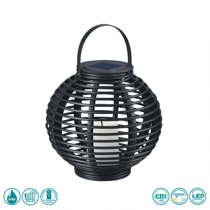 rattan solar lights