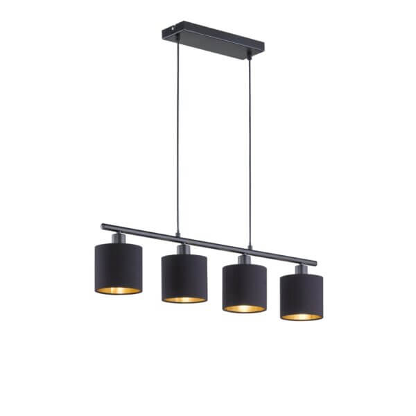 Φωτιστικό Κρεμαστό Ράγα RL Lighting Tommy Μαύρο