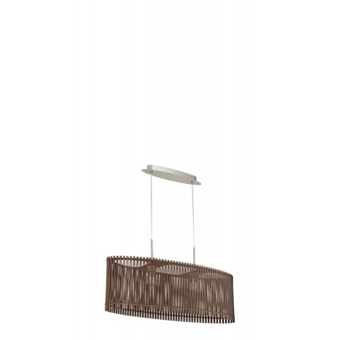 Κρεμαστό 2φωτο φωτιστικό L775 SENDERO Καφέ EGLO