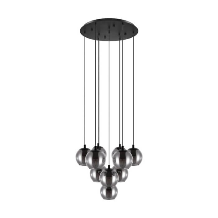 Κρεμαστό φωτιστικό 10φωτο ARISCANI Μαύρο EGLO