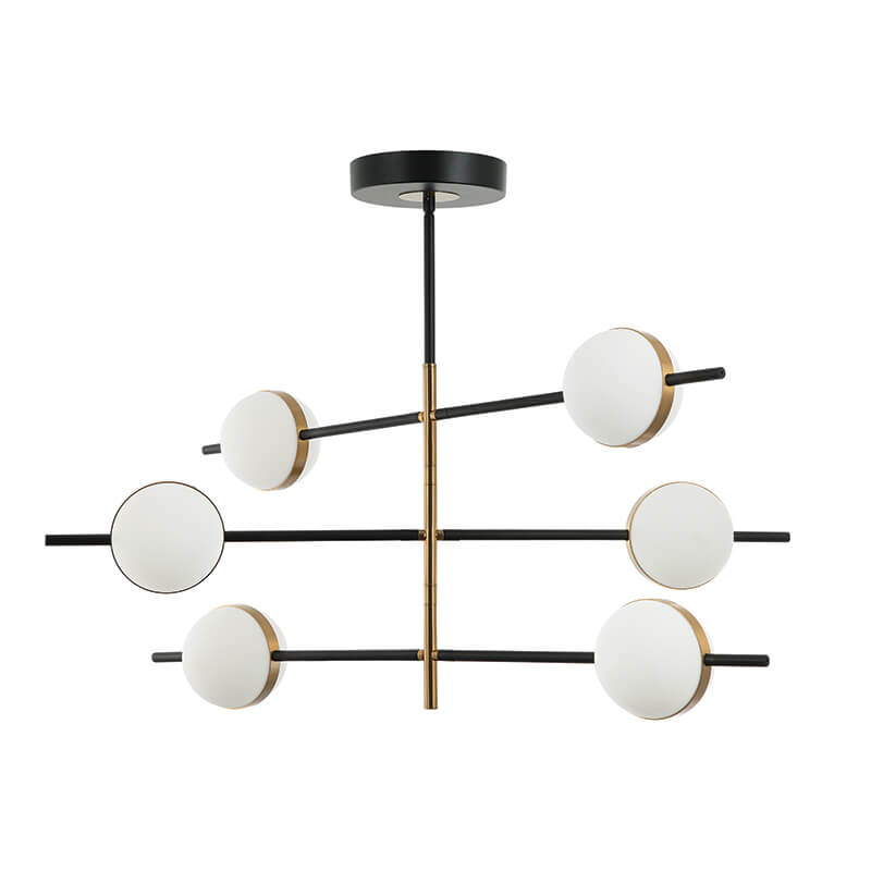 Κρεμαστό Φωτιστικό Μπάλα σε Μαύρο Χρυσό Χρώμα ZAMBELIS LIGHTS