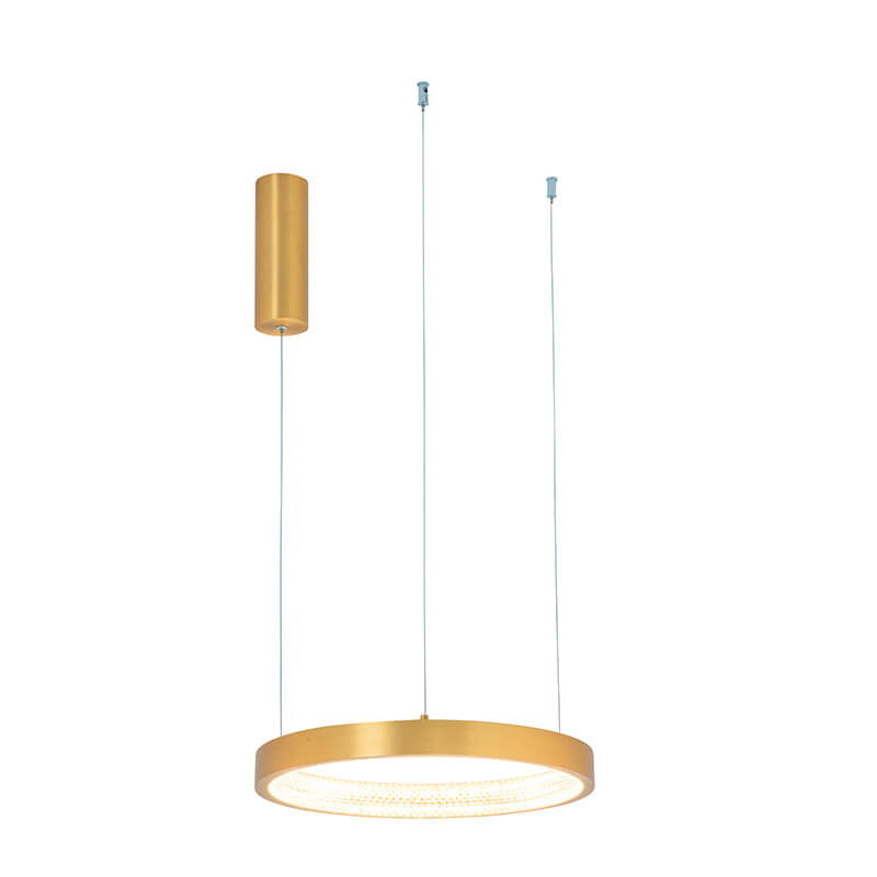 Κρεμαστό Φωτιστικό Οροφής 40W Led Αλουμινίου Χρυσό Dimmable ZAMBELIS LIGHTS