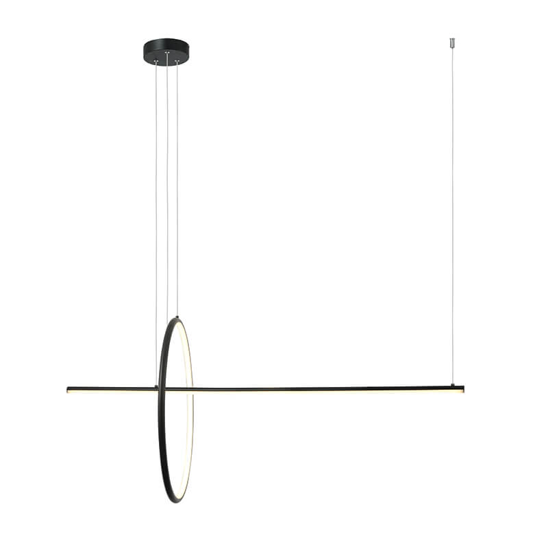 Κρεμαστό Φωτιστικό Οροφής Ράγα Led Αλουμινίου Μαύρο Dimmable ZAMBELIS LIGHTS