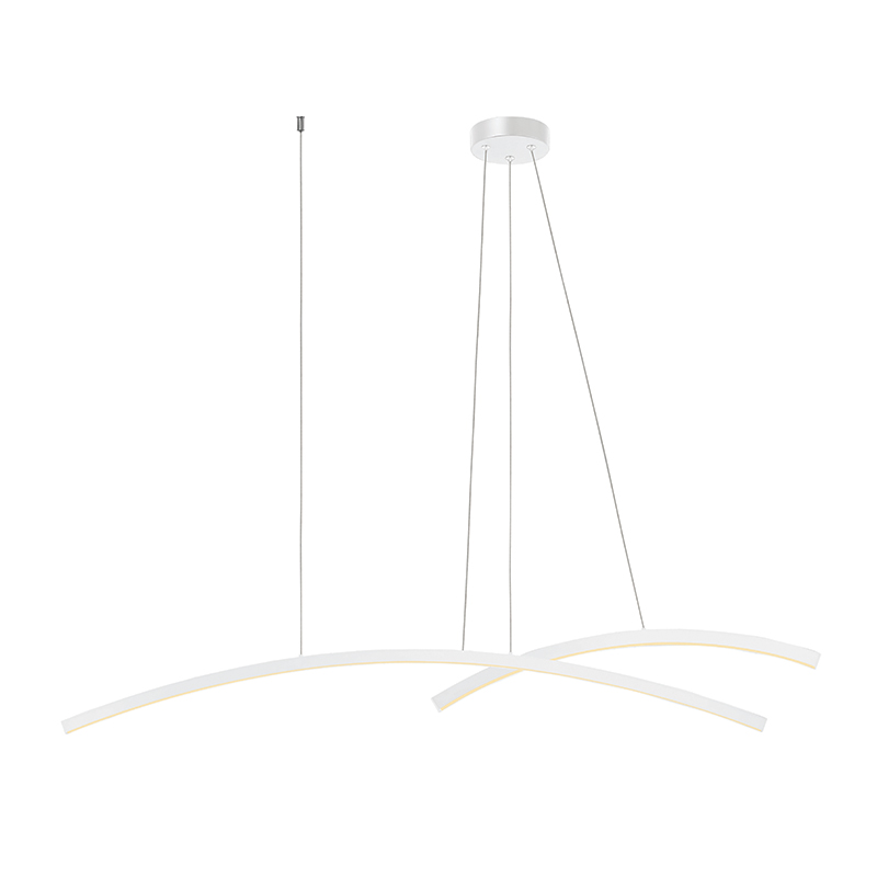 Κρεμαστό Φωτιστικό Οροφής Ράγα Led Αλουμινίου Λευκό ZAMBELIS LIGHTS