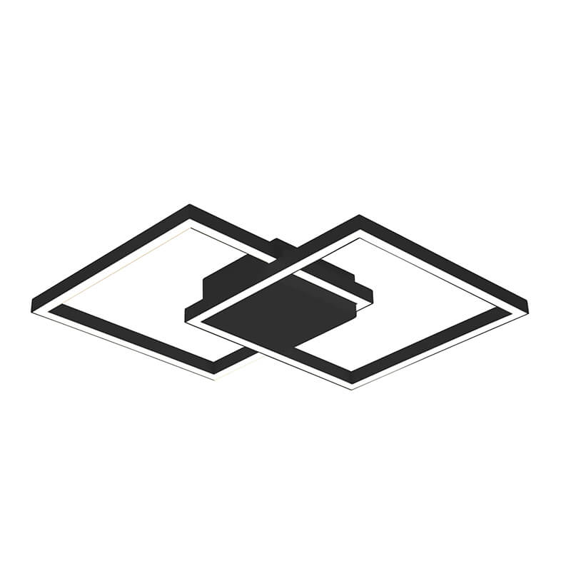 Μεταλλική Πλαφονιέρα Οροφής 25W με Ενσωματωμένο Led Αλουμινίου Μαύρο Dimmable ZAMBELIS LIGHTS