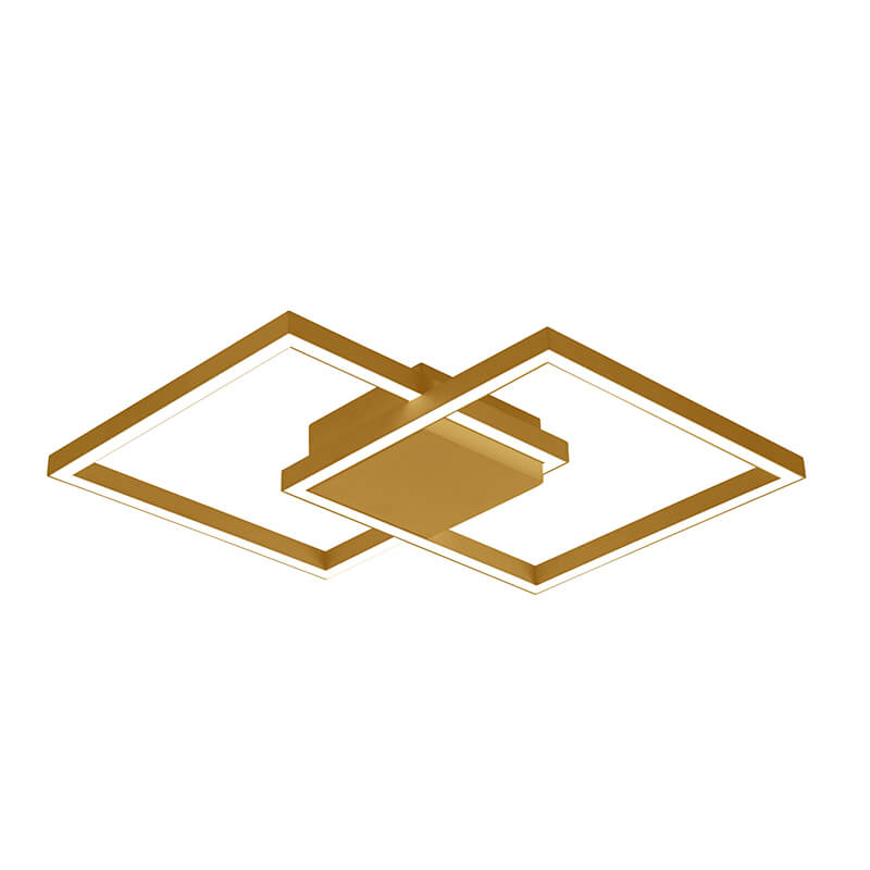 Μεταλλική Πλαφονιέρα Οροφής 25W με Ενσωματωμένο Led Αλουμινίου Χρυσό Dimmable ZAMBELIS LIGHTS
