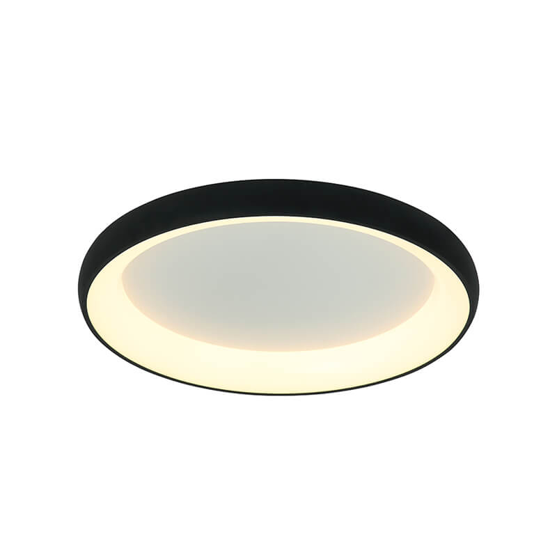 Μεταλλική Πλαφονιέρα Οροφής με Ενσωματωμένο LED Αλουμινίου Μαύρο Dimmable ZAMBELIS LIGHTS
