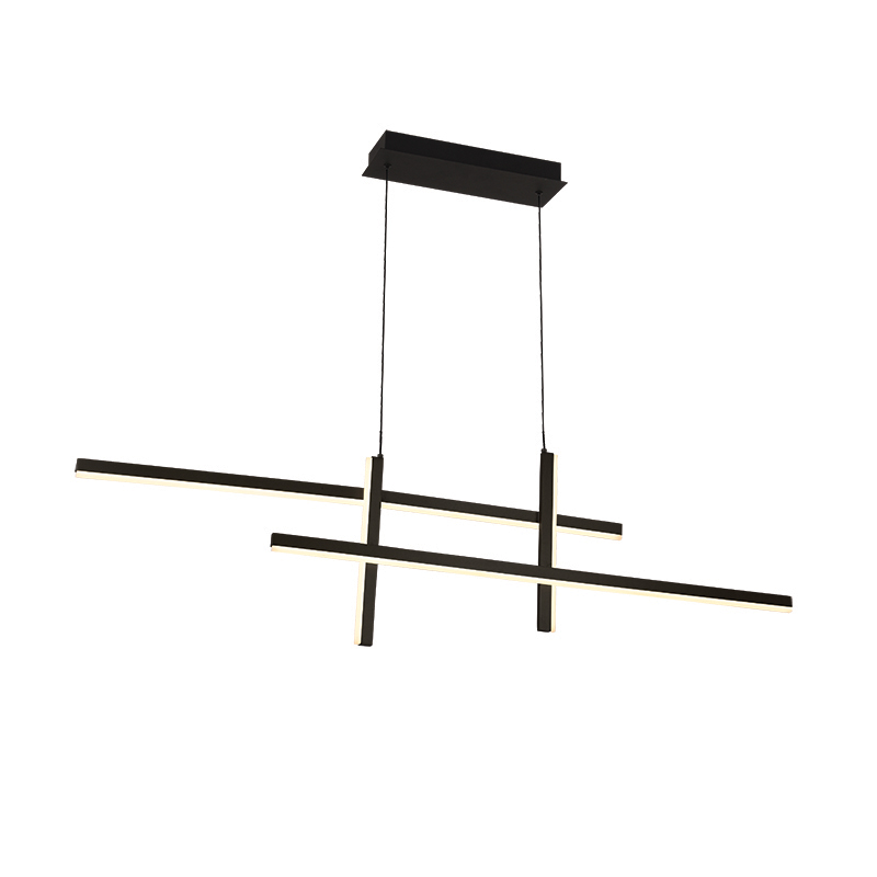 Κρεμαστό Φωτιστικό Οροφής Ράγα με Ενσωματωμένο LED Μαύρο Dimmable ZAMBELIS LIGHTS