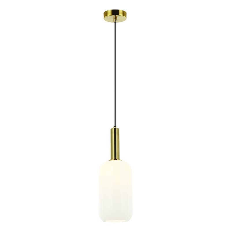 Κρεμαστό Φωτιστικό Οροφής Γυάλινο Λευκό/Χρυσό ZAMBELIS LIGHTS