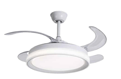 Ανεμιστήρας Οροφής Caesio Με Φωτισμό LED 60W 50-106cm Λευκός