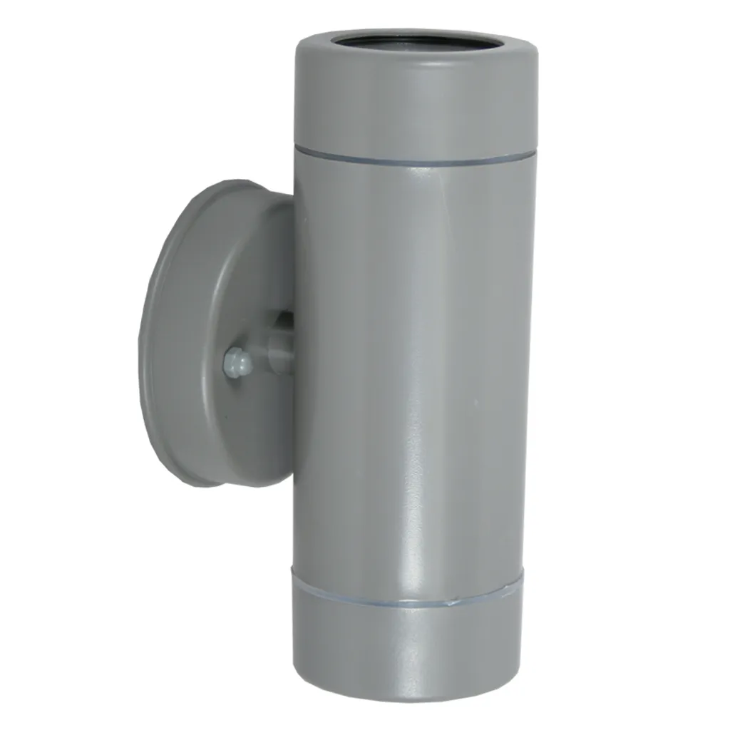 GEKAS Επίτοιχο Φωτιστικό Rod 2xGu10 7W Ασημί