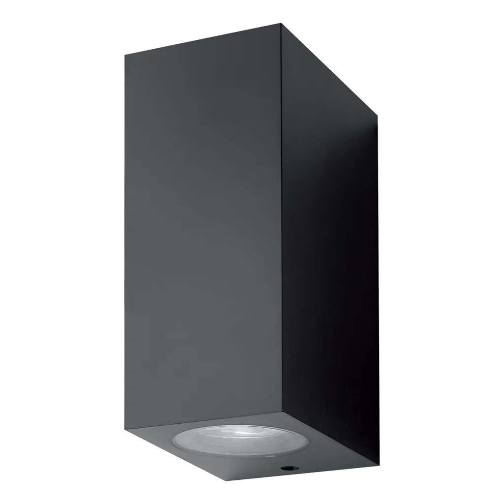 GEKAS Επίτοιχο Φωτιστικό Matrix 2xGU10 max2Χ7W Μαύρο