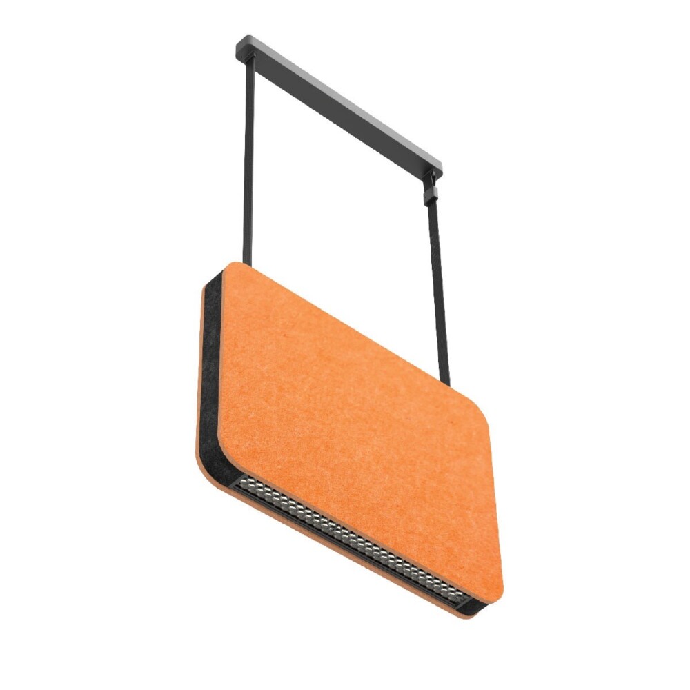 Ηχομονωτικό Φωτιστικό Mute LED Πάνω/Κάτω Πορτοκάλι VK/04561/45/OR/W/DA