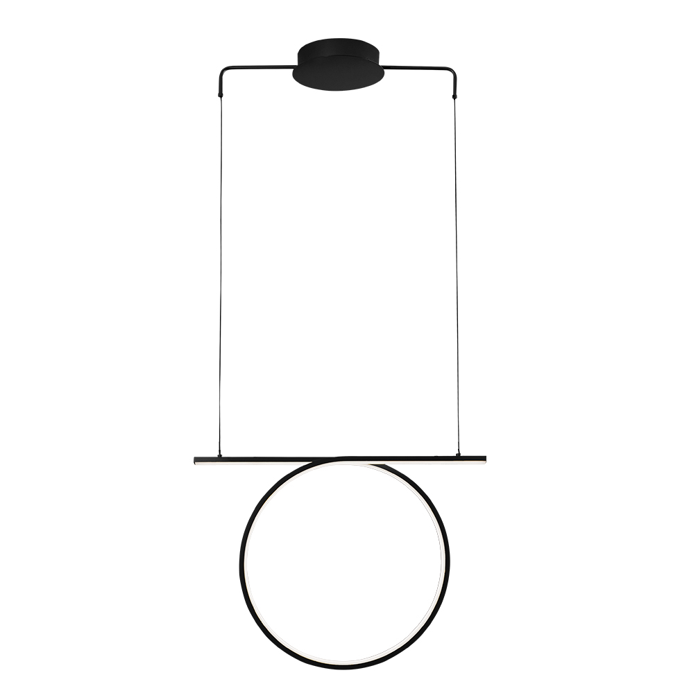 Viokef Κρεμαστό Φωτιστικό Μαύρο Kelsi