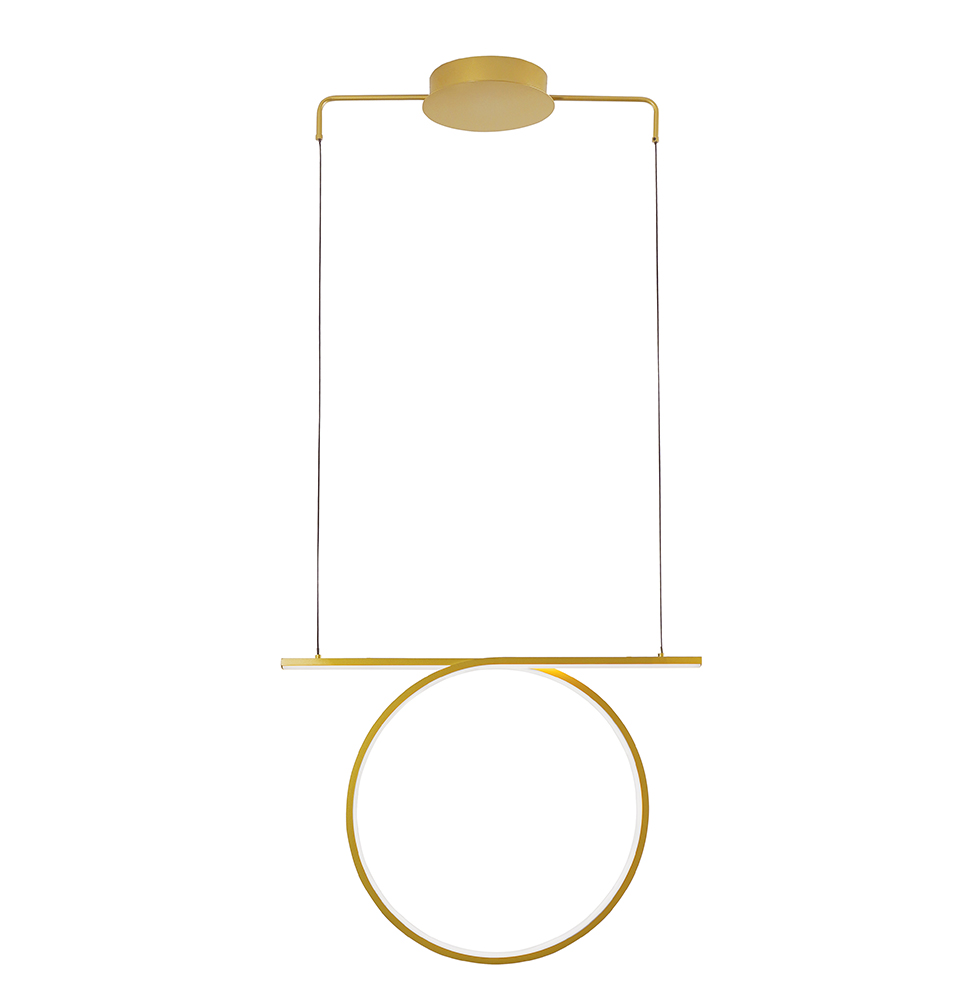 Viokef Κρεμαστό Φωτιστικό Χρυσό Kelsi