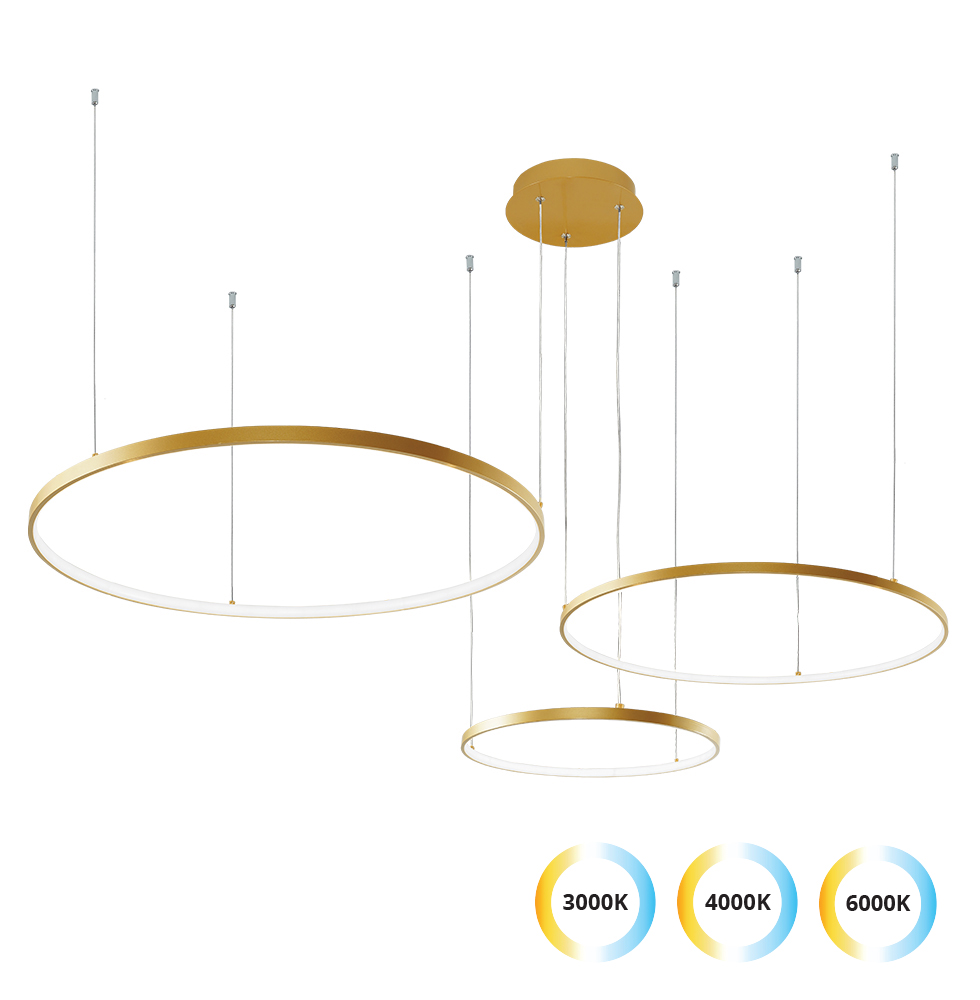 Viokef Κρεμαστό Φωτιστικό Χρυσό Maximos