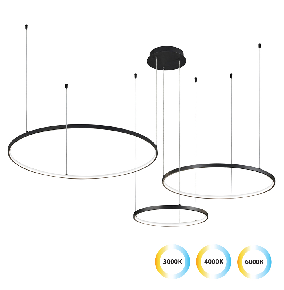 Viokef Κρεμαστό Φωτιστικό Μαύρο Maximos