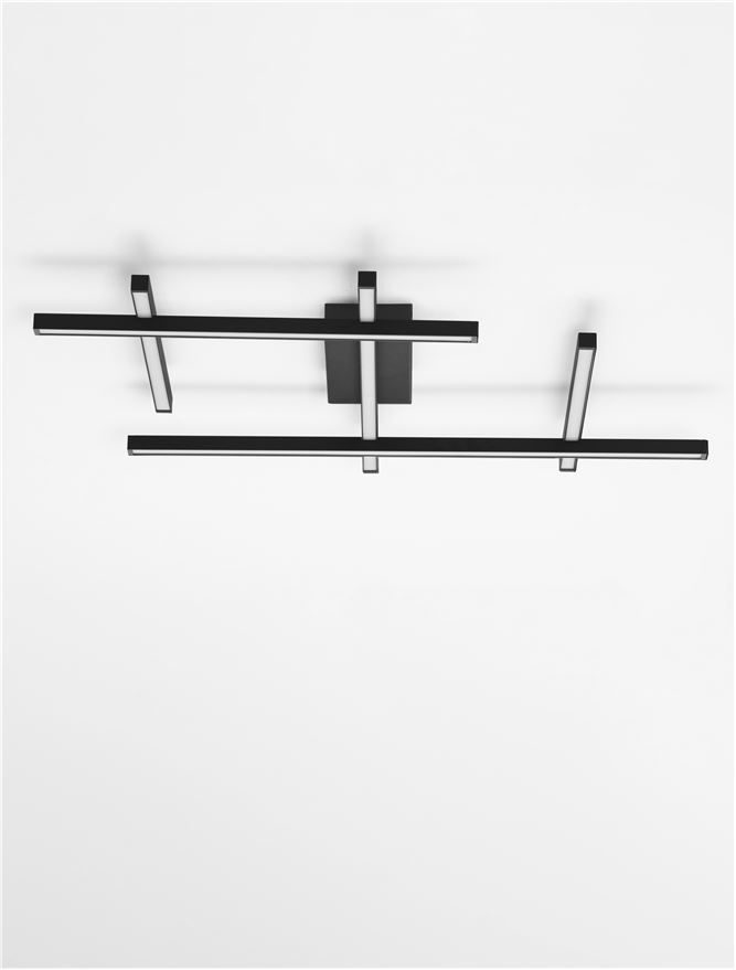 Φωτιστικό Οροφής LED 63W Μαύρο Pace Nova Luce