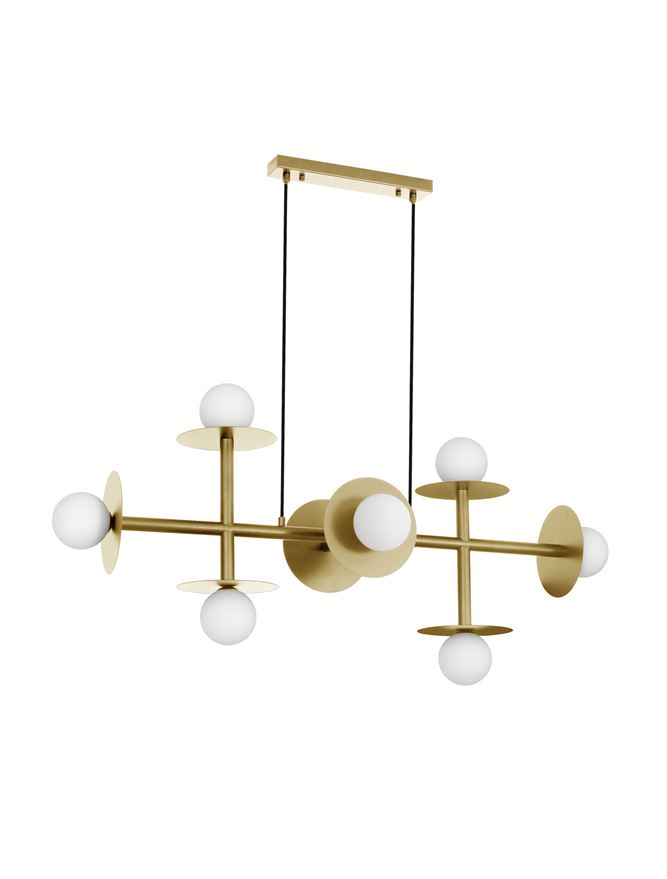 Κρεμαστό Φωτιστικό G9 40W Χρυσό PIELO Nova Luce