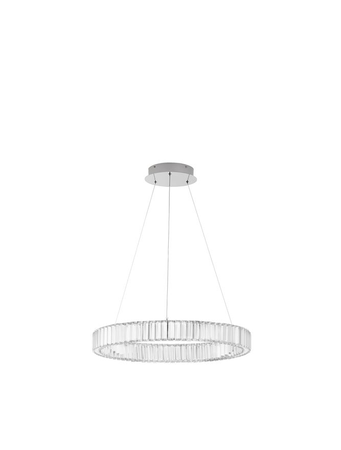 Κρεμαστό Φωτιστικό LED 40W D:60 Χρώμιο Aurelia Nova Luce