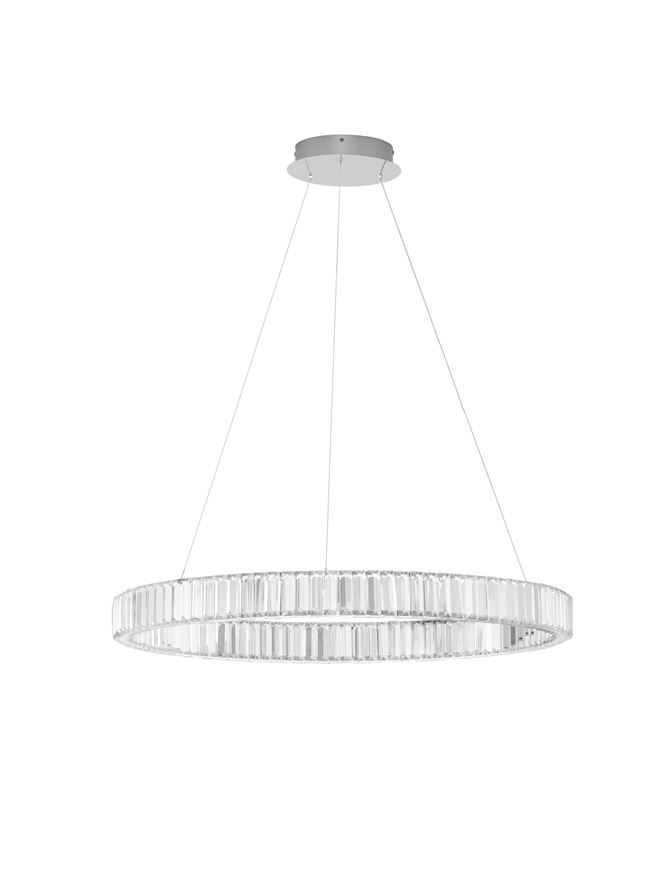 Κρεμαστό Φωτιστικό LED 47W Χρώμιο Aurelia Nova Luce