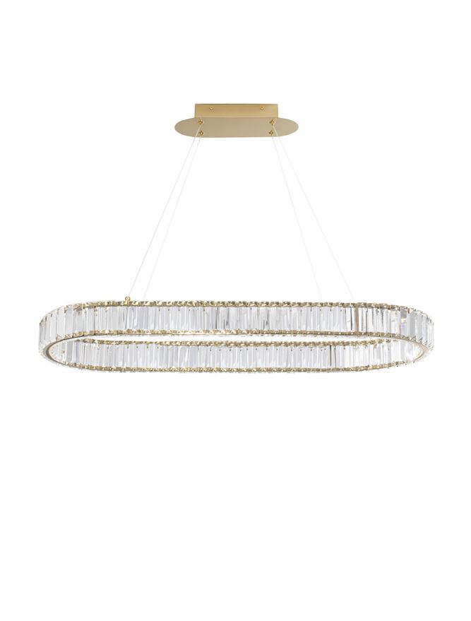 Κρεμαστό Φωτιστικό LED 48W Χρυσό Aurelia Nova Luce