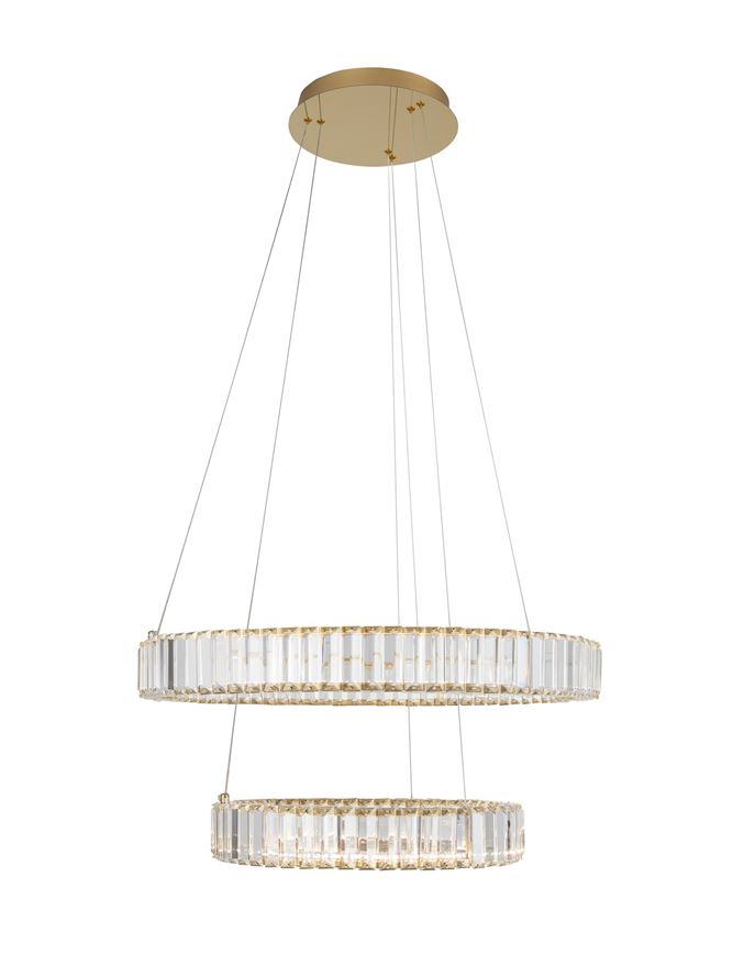 Κρεμαστό Φωτιστικό LED 46W Χρυσό Aurelia Nova Luce