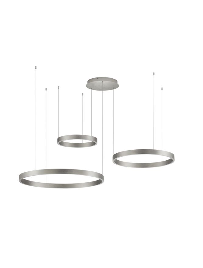 Πολύφωτο LED Up&Down 181W Ασημί Elowen Nova Luce