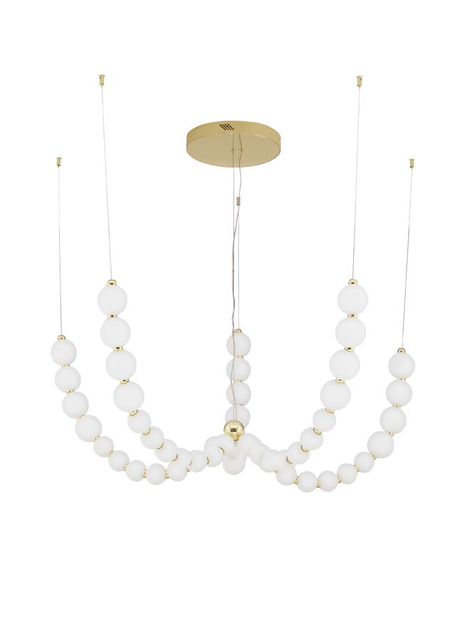 Πολύφωτο LED 130W Χρυσό PERLA Nova Luce