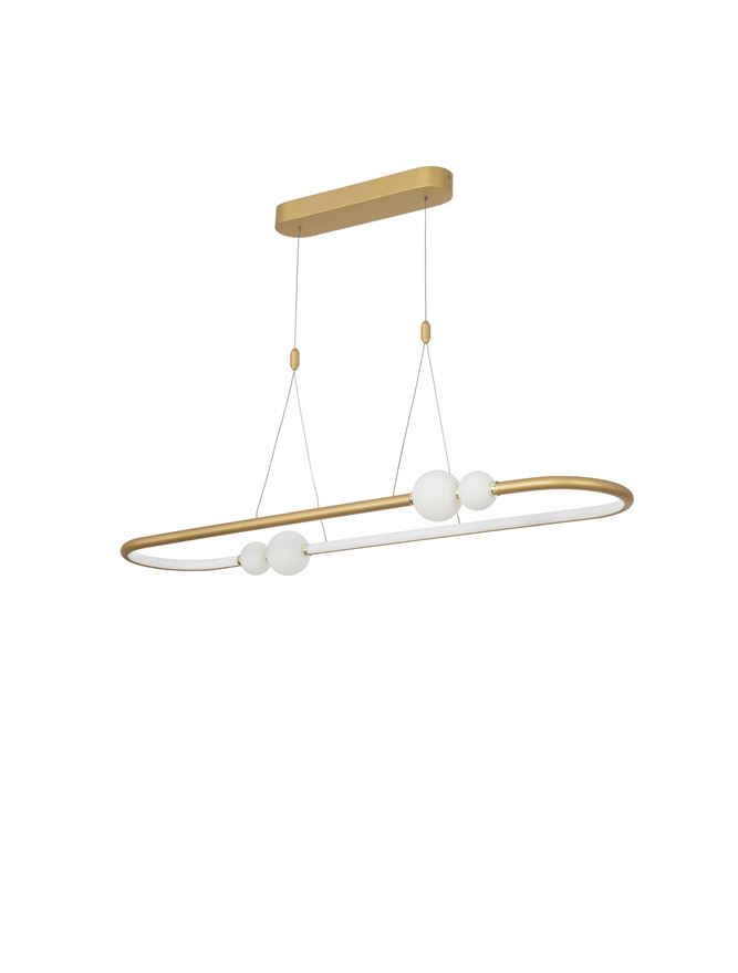 Κρεμαστό Φωτιστικό LED 45W Χρυσό CELIA Nova Luce