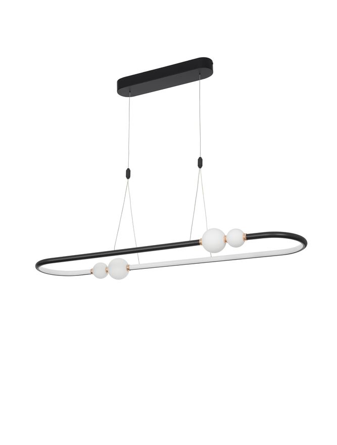 Κρεμαστό Φωτιστικό LED 45W Μαύρο CELIA Nova Luce