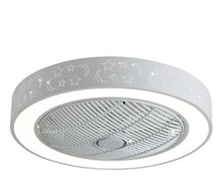 Lineme Aurora Ανεμιστήρας Οροφής 50cm με Φως και Τηλεχειριστήριο Λευκό