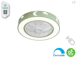 Lineme Menta Ανεμιστήρας Οροφής 50cm με Φως και Τηλεχειριστήριο μέντα