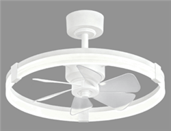 Lineme Lina Ανεμιστήρας Οροφής 58.5cm με Φως και Τηλεχειριστήριο Λευκό