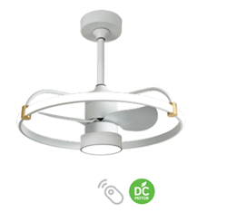 Lineme Alena Ανεμιστήρας Οροφής 60cm με Φως και Τηλεχειριστήριο Λευκό