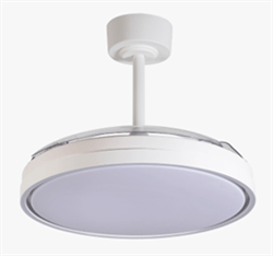 Lineme Bise Ανεμιστήρας Οροφής 30.8-70cm με Φως και Τηλεχειριστήριο Λευκό