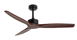 Lineme Alessa nuovo Ανεμιστήρας Οροφής 132cm με Τηλεχειριστήριο Μαύρο Κερασιά