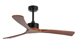 Lineme Mieno Ανεμιστήρας Οροφής 132cm με Τηλεχειριστήριο Μαύρο Κερασιά