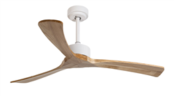 Lineme Mieno Ανεμιστήρας Οροφής 132cm με Τηλεχειριστήριο Λευκό Ξύλο