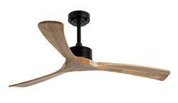 Lineme Mieno Ανεμιστήρας Οροφής 132cm με Τηλεχειριστήριο Μαύρο Ξύλο