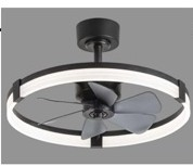 Lineme Lina Ανεμιστήρας Οροφής 58.5cm με Φως και Τηλεχειριστήριο Μαύρο