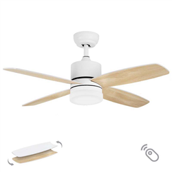 Lineme Ostro Ανεμιστήρας Οροφής 122cm με Φως και Τηλεχειριστήριο Λευκό / Φυσικό