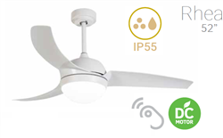 Lineme Rhea Ανεμιστήρας Οροφής 132cm με Φως και Τηλεχειριστήριο Λευκό