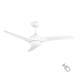 Lineme Gordon Ανεμιστήρας Οροφής 132cm με Φως και Τηλεχειριστήριο Λευκό