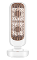Lineme 2 motors USB tower fan retro Ανεμιστήρας Επιτραπέζιος Λευκό