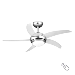 Lineme Maya Ανεμιστήρας Οροφής 110cm με Φως και Τηλεχειριστήριο Τιτάνιο